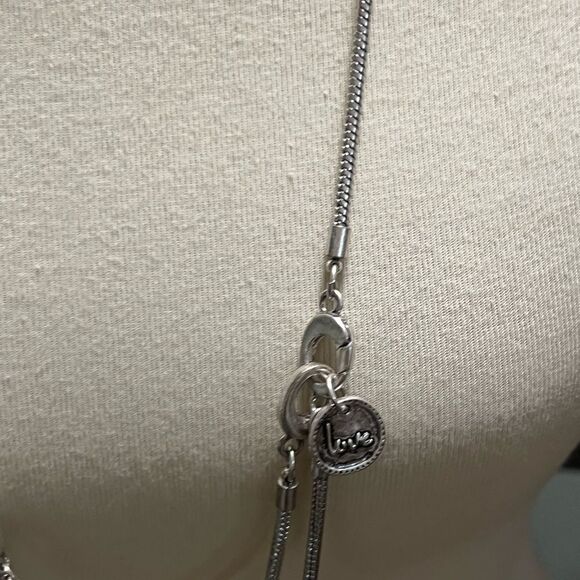 Premier Designs Silver Necklace with Charms #PDNK1 - Picture 2 of 8